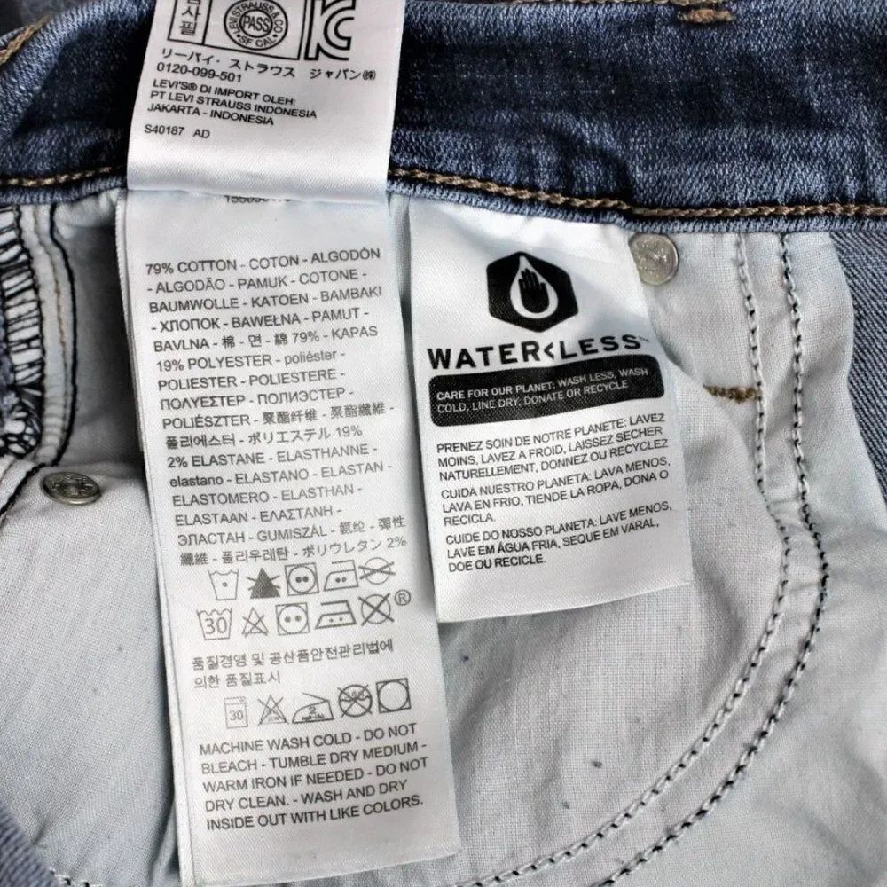 Levi’s 505 Jeans Straight Leg Mid-Rise Blue Medium Wash Women’s 31 X 30 Size 12 - Picture 8 of 8